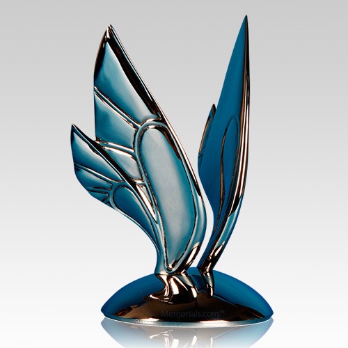 Blue Butterfly Keepsake Cremation Urn