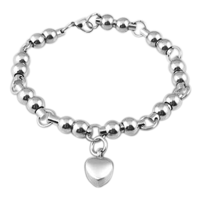 Sterling Silver Signature Heart Keepsake Urn Bracelet
