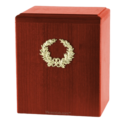 Champion Wreath Cherry Cremation Urn