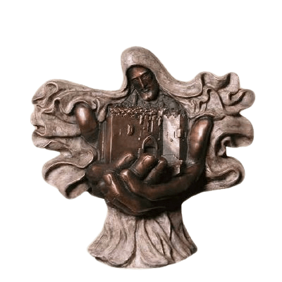 Menorah Small Bronze Urn