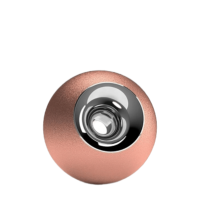 Copper & Chrome Orb Small Urn