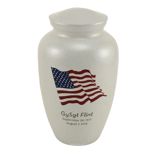 Dignity Flag Cremation Urn