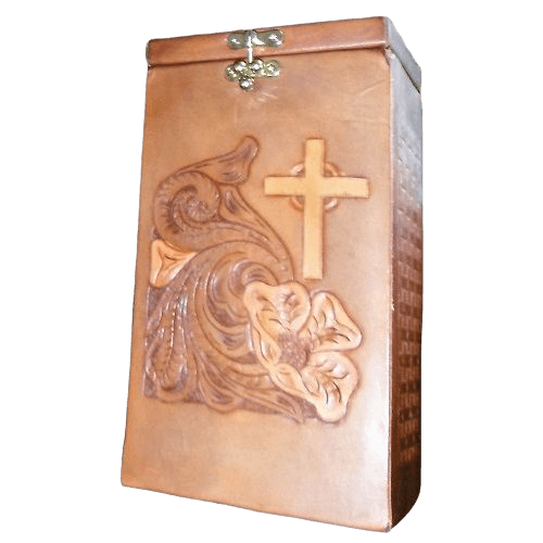 Dignity Leather Cremation Urn