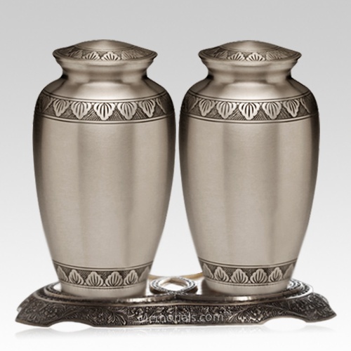 Dignity Pewter Cremation Urns For Two