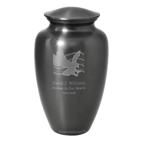 Flag & Eagle Cremation Urn