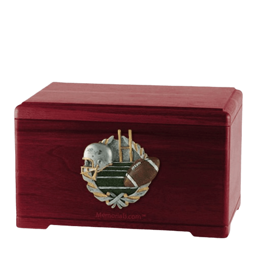 Football Fan Rosewood Cremation Urn