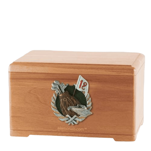 Golfing Light Cherry Cremation Urn