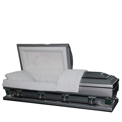 Graceful Silver Steel Casket