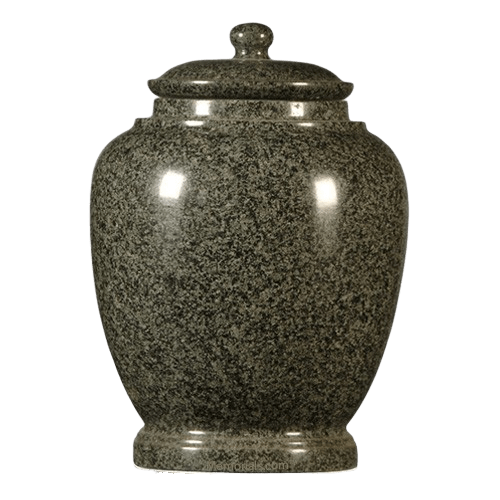Green Satin Granite Cremation Urn