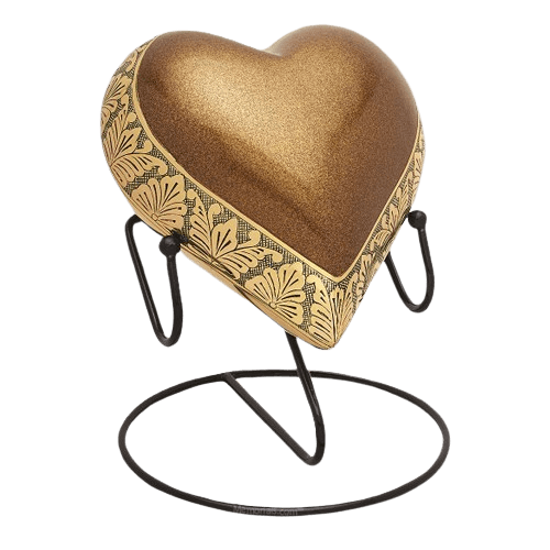 Heart of Gold Cremation Urn