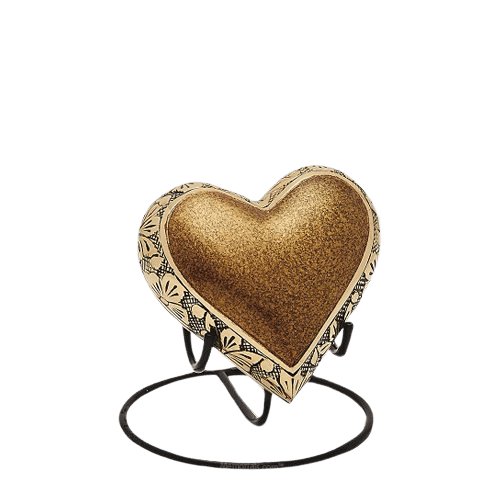 Heart of Gold Keepsake Urn