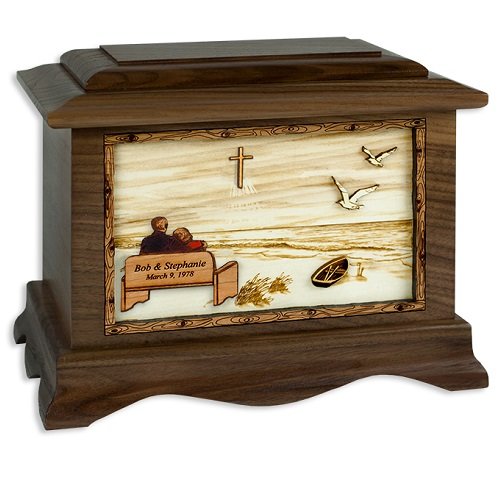 Heaven Walnut Memory Chest Cremation Urn