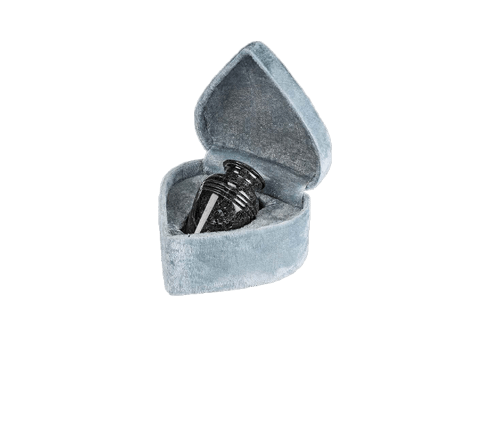 Hera Black Marble Keepsake Cremation Urn