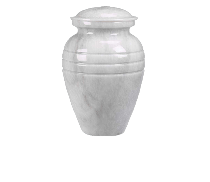 Hera White Marble Cremation Urn