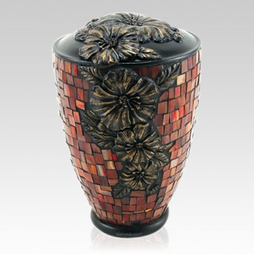 Hibiscus Garden Cremation Urn