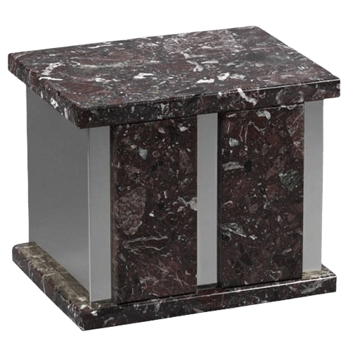 Infinita Levanto Silver Marble Urn For Two