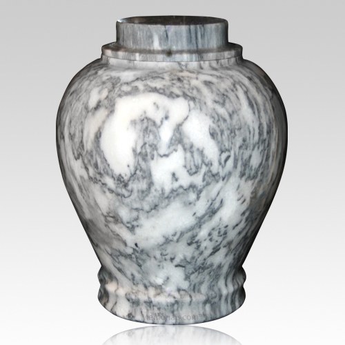 Cashmere Gray Marble Urn