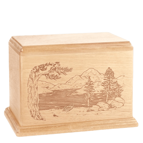 Lakeside Companion Maple Wood Urn