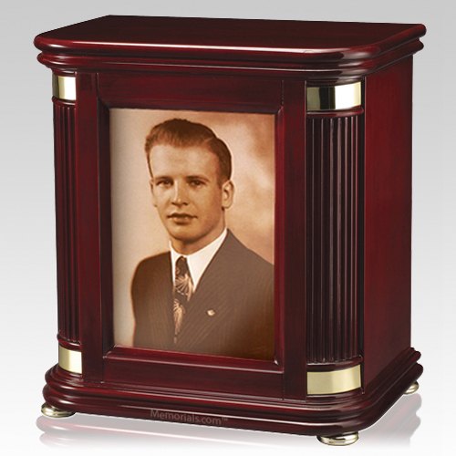 Laudation Photo Wood Cremation Urn