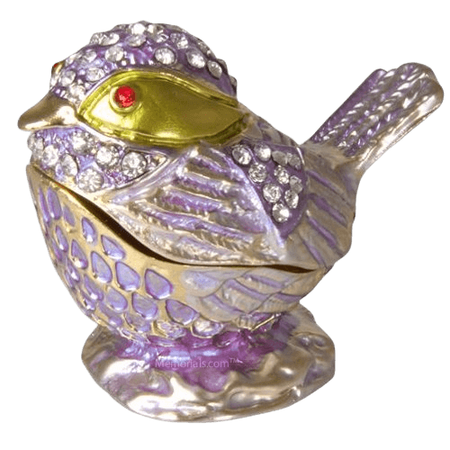 Lilac Bird Keepsake Urn