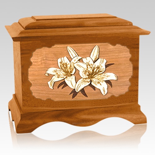 Lily Mahogany Cremation Urn