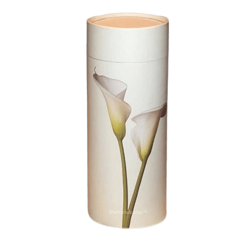 Lily Scattering Small Biodegradable Urn