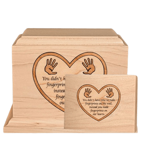 Little Hands Children Wood Cremation Urns