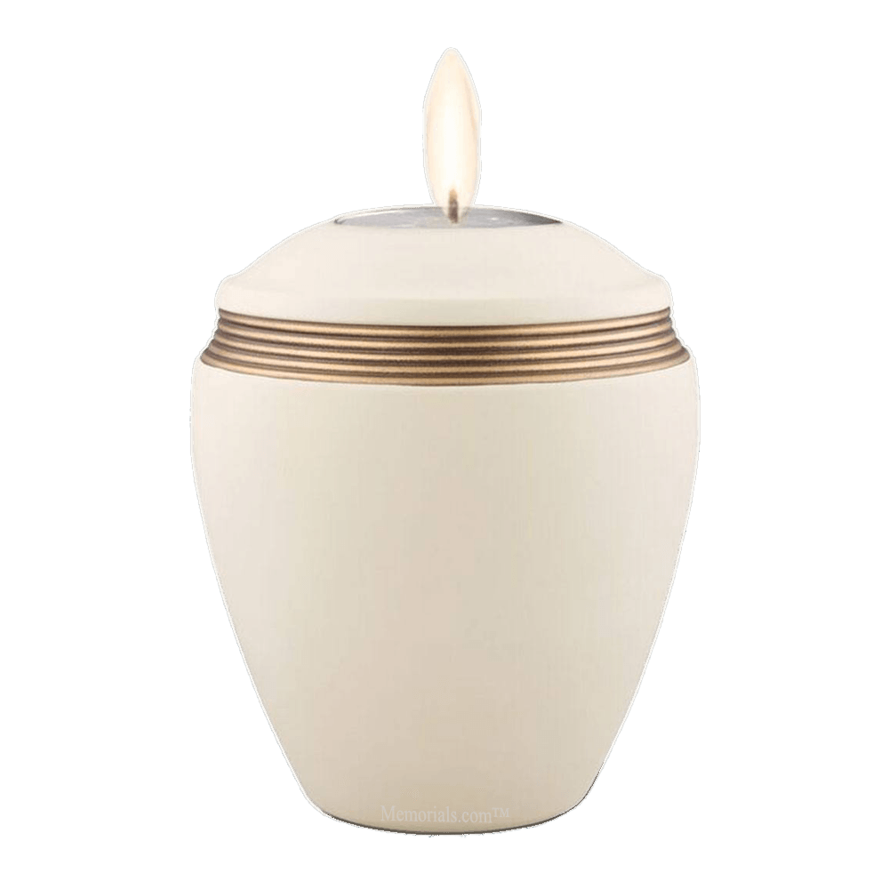 Luma Ivory Tea Light Keepsake Urn