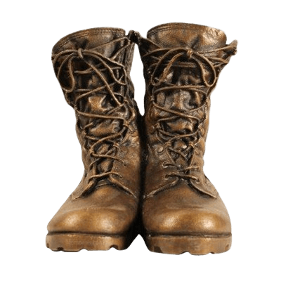 Military Boots Cremation Urn