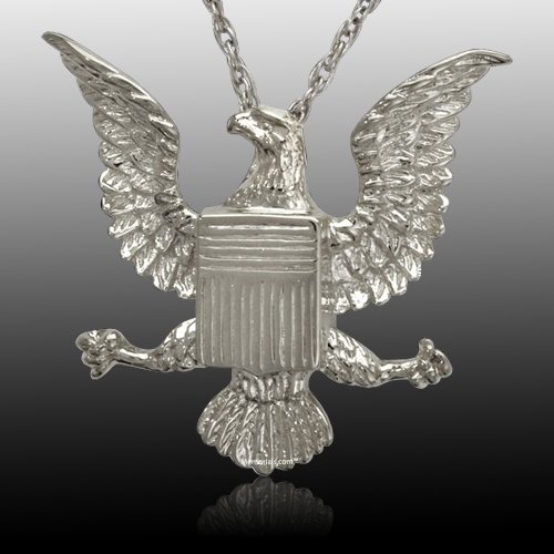 Military Eagle Cremation Pendant III
