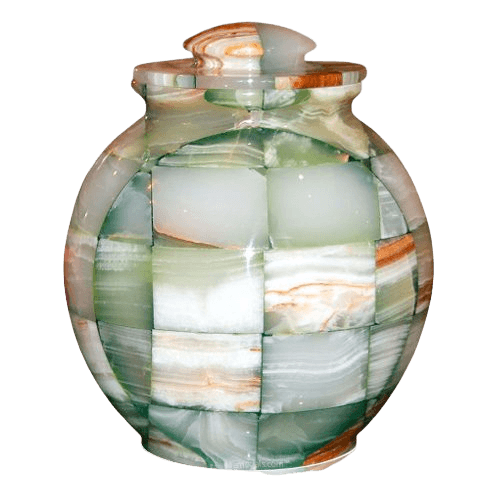 Mosaic Green Cremation Urn