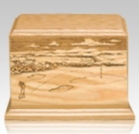 On The Green Wood Cremation Urn