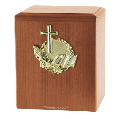 Our Prayer Light Cherry Cremation Urn