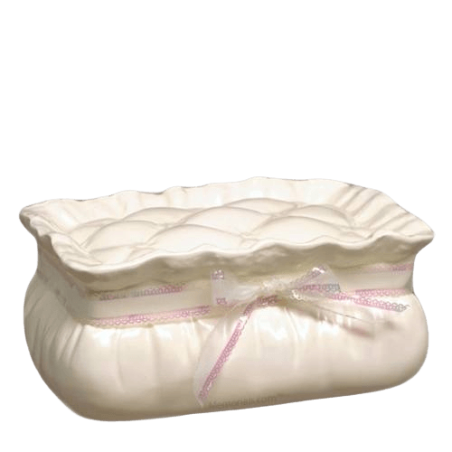 Pillow with Ribbon Infant Cremation Urn