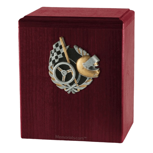Race Car Rosewood Cremation Urn