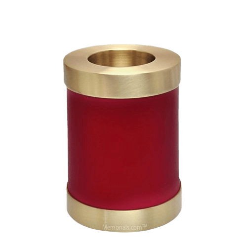 Red Child Candle Small Cremation Urn