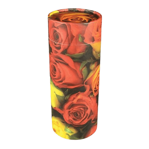 Roses Scattering Small Biodegradable Urn