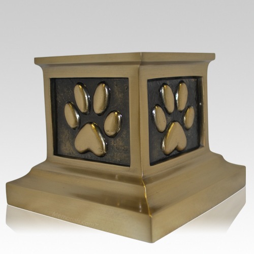 Roman Paw Bronze Pet Urn