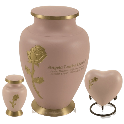 Rose Powder Cremation Urns