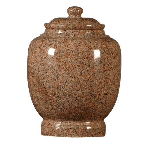 Rose Satin Granite Cremation Urn