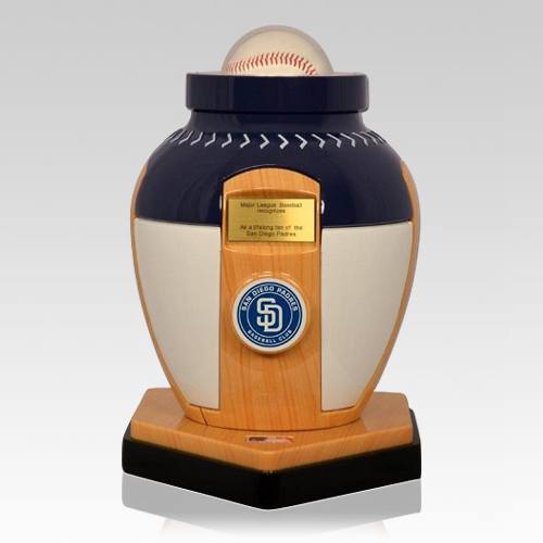 San Diego Padres Baseball Cremation Urn