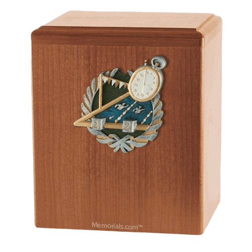 Swimmer Light Cherry Cremation Urn