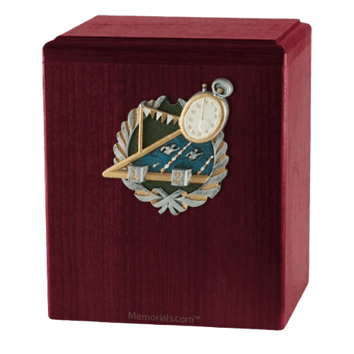 Swimmer Rosewood Cremation Urn