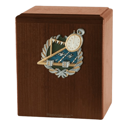 Swimmer Walnut Cremation Urn