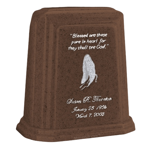 Tablet Millennium Chocolate Marble Urn