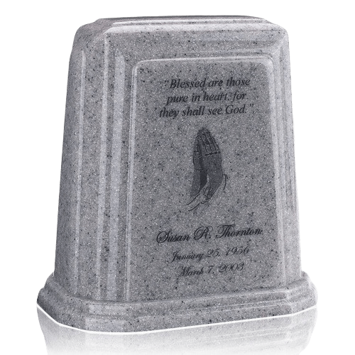 Tablet Millennium Gray Marble Urn