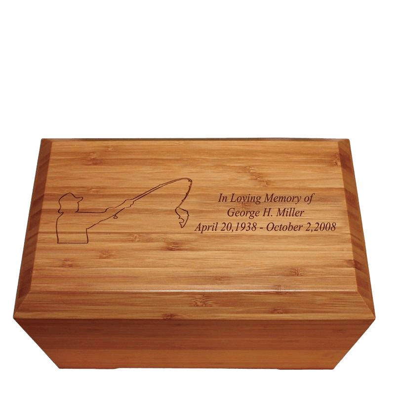 Music Notes Bamboo Distinction Green Cremation Urn