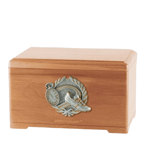 Track Fan Light Cherry Cremation Urn