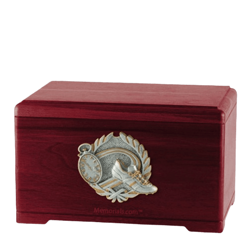 Track Fan Rosewood Cremation Urn