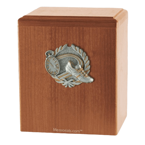 Track Light Cherry Cremation Urn